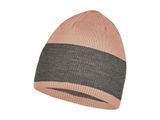 Buff Cross Knit Beanie solid pale pink