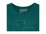Ortovox 140 Cool Vintage Badge T-Shirt W pacific green