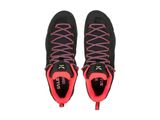 Salewa Wildfire Leather Womens Shoe black/fluo coral
