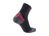 UYN Lady Winter Pro Running Socks anthracite/coral fluo