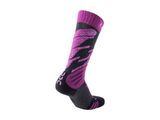 UYN Junior Ski Socks anthracite melange/violet