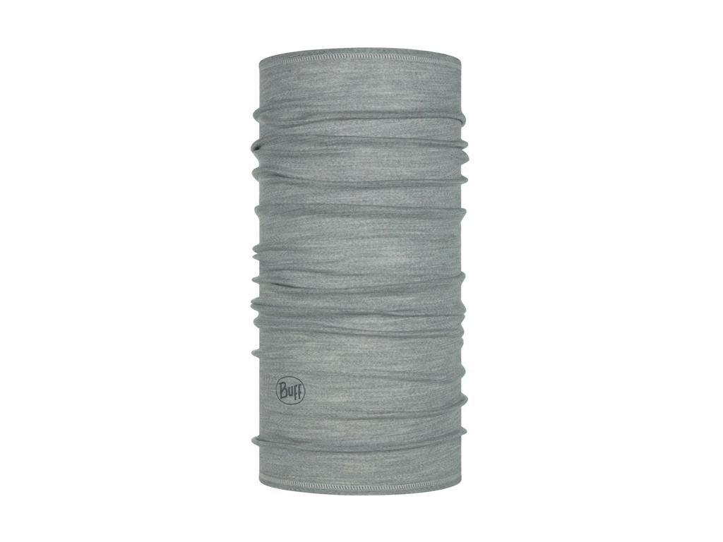 Buff LW Merino Wool Tubular solid light grey