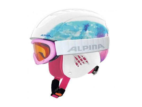 Alpina Carat Helmet white/pink