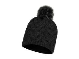 Buff Knitted and Fleece Hat caryn graphite