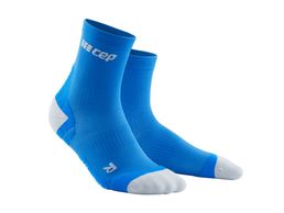 CEP Ultralight Compression Short Socks M electric blue/light grey