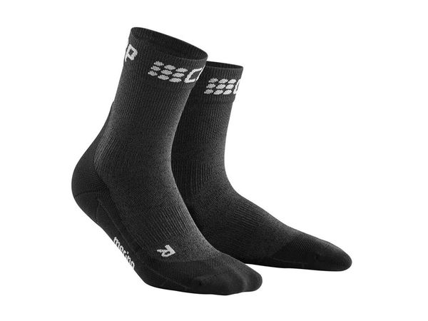 Cep krátke zimné bežecké ponožky W sivá/čierna
