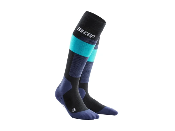 CEP Ski Merino Tall Compression Socks M blue