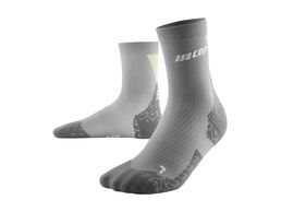 CEP Ultralight Mid Cut Compression Socks M grey/lime