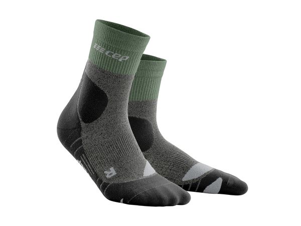 CEP Vysoké Outdoor Ponožky Merino green/grey