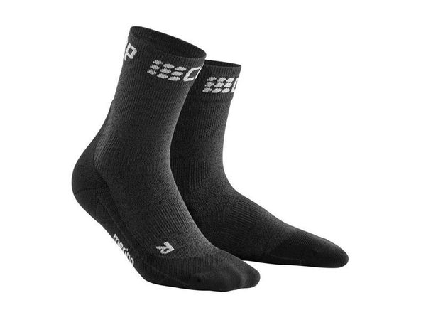 CEP Winter Short Socks grey/black