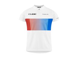 Cube Teamline Jersey Rookie Short Sleeve white blue red