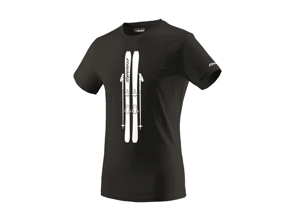 Dynafit Graphic Cotton SS Tee M black out/skis