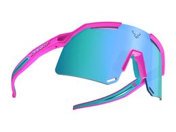 Dynafit Ultra Evo Sunglasses Unisex pink glo/blue cat 3