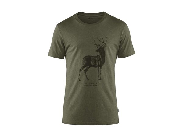 Fjällräven Deer Print T-Shirt M tarmac