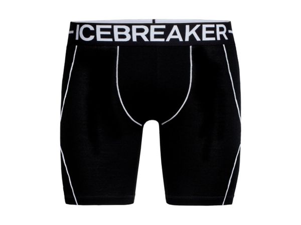 Icebreaker Anatomica Zone Long Boxers black/white