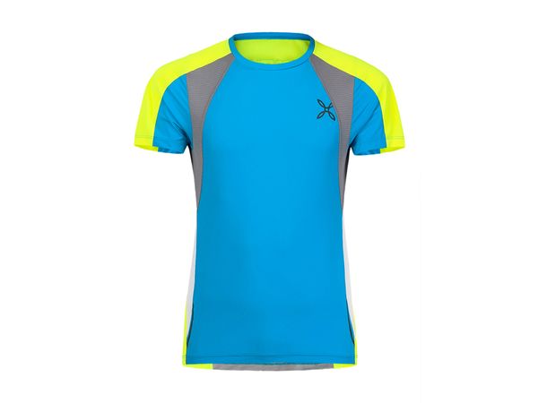 Montura Run Racy T-Shirt turchese/giallo fluo