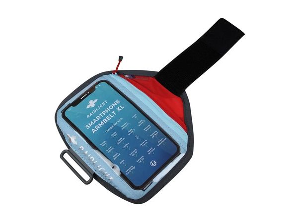 Raidlight Smartphone Armbelt XL red/light blue