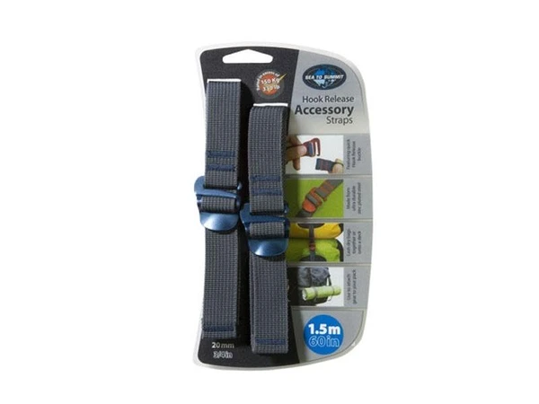 Sea To Summit Tie Down Accessory Straps w Hook Release 20mm/1,5m