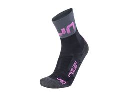 UYN Lady Light Cycling Socks black/grey/rose violet