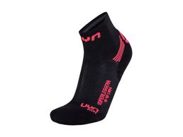 UYN Lady Superleggera Running Socks black/coral fluo