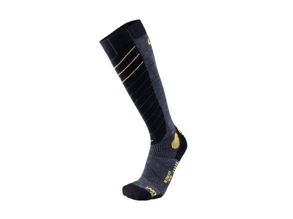 UYN Man Ski Ultra Fit Socks anthracite/yellow