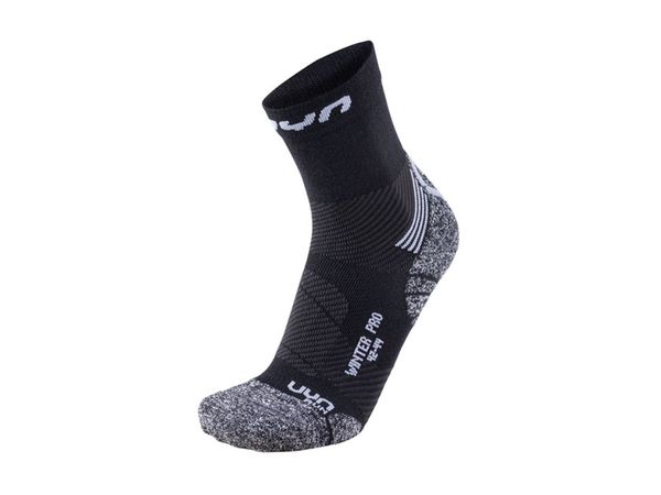 UYN Man Winter Pro Running Socks black/pearl grey